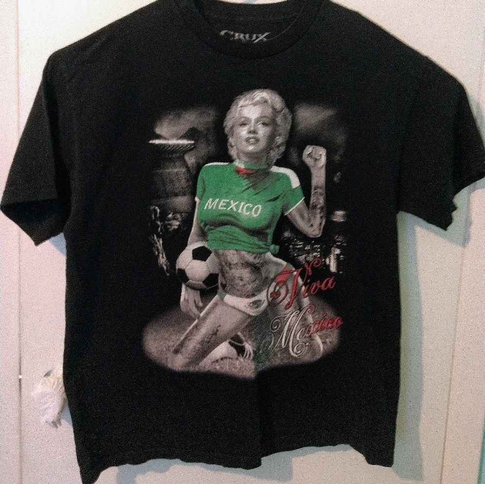 Marilyn Monroe Crux Men's L T-Shirt Tattoo Art